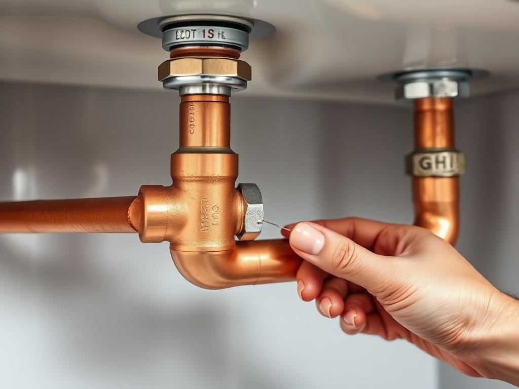 Repaired copper pipe joint
